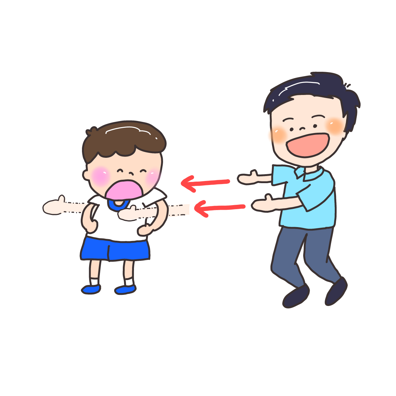 「ガチャン！」と助ける瞬間